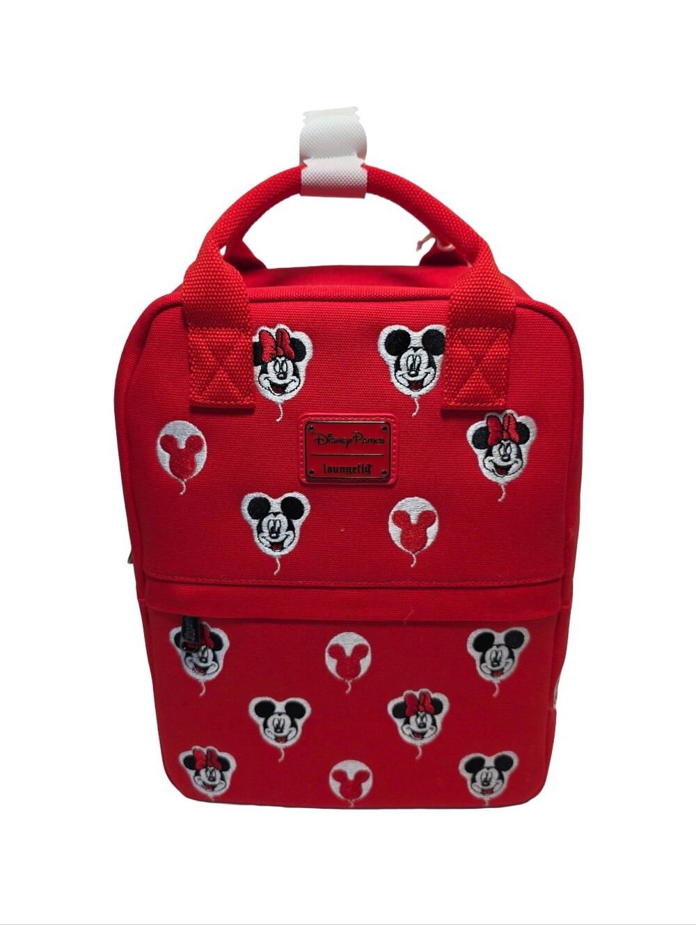 Disney Parks Loungefly MICKEY & MINNIE BALLOONS Canvas Mini Backpack - NWT